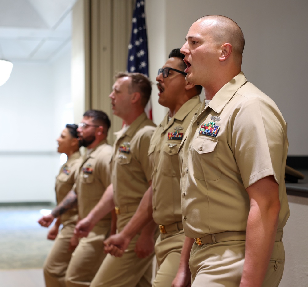 Chief Pinning on the USS Green Bay