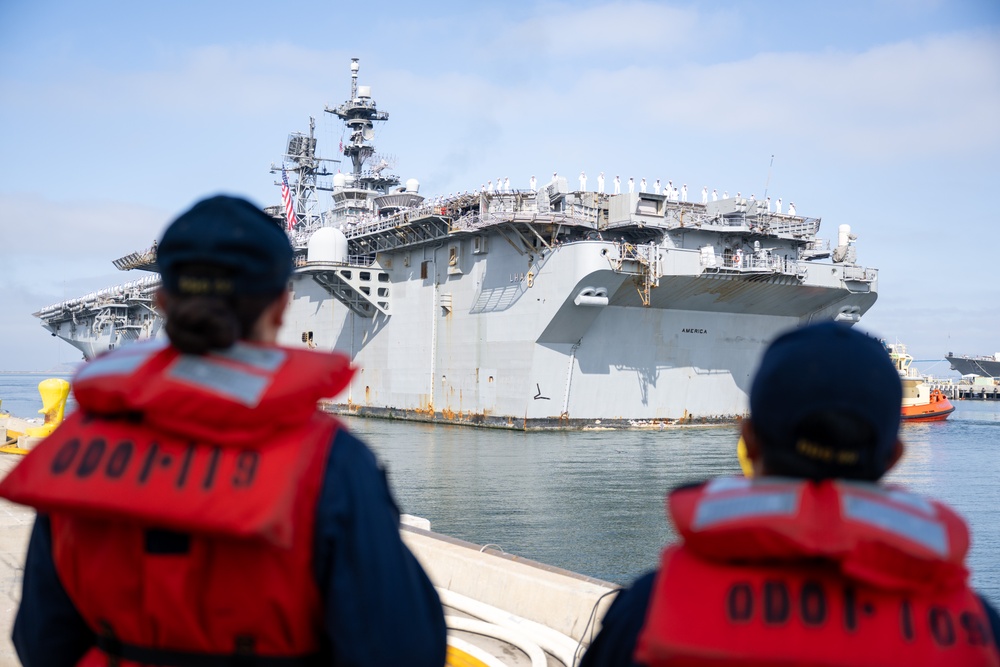 USS America Arrives in San Diego USS America Arrives in San Diego