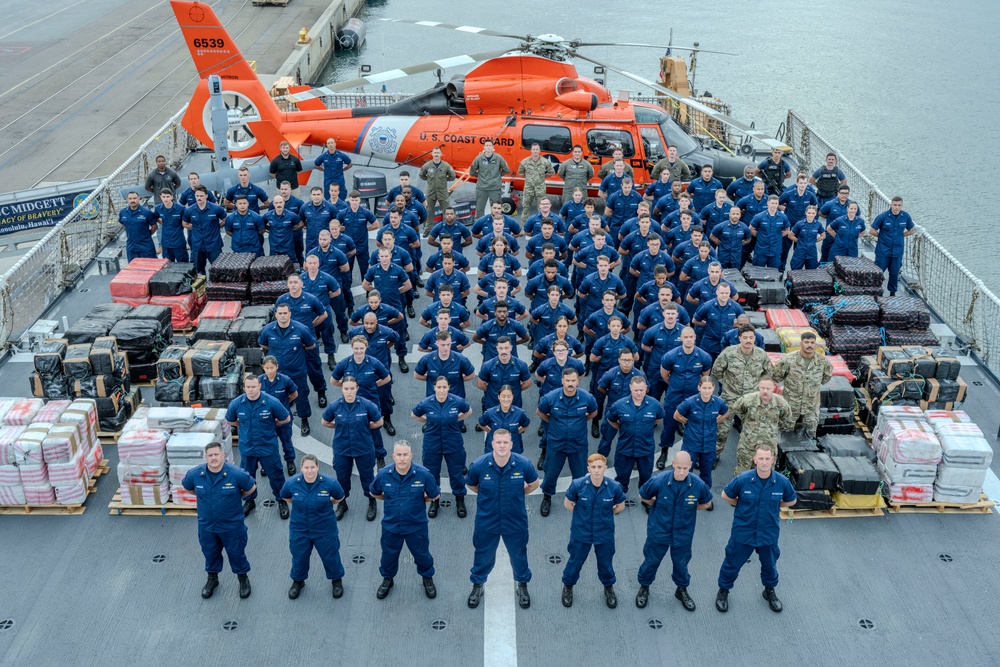 Coast Guard offloads approximately 21,126 pounds of cocaine from Eastern Pacific interdictions in San Diego
