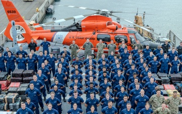Coast Guard Cutter Midgett returns to Hawaii following 79-day counterdrug patrol, $156M worth of cocaine seized