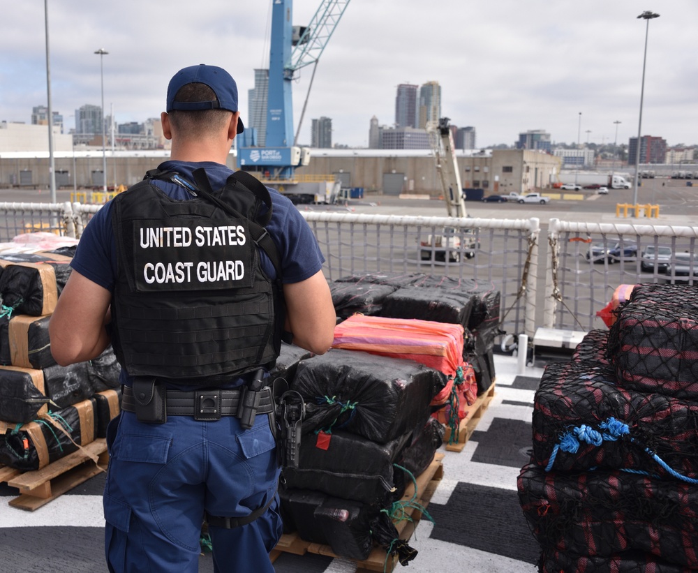 Coast Guard offloads approximately 21,126 pounds of cocaine from Eastern Pacific interdictions in San Diego