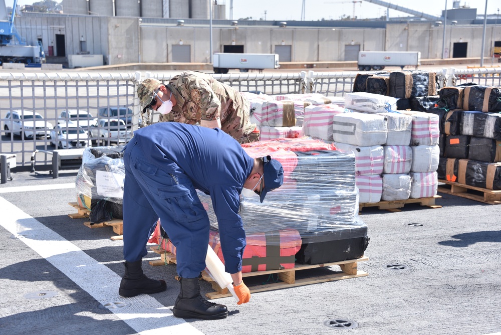 Coast Guard offloads approximately 21,126 pounds of cocaine from Eastern Pacific interdictions in San Diego