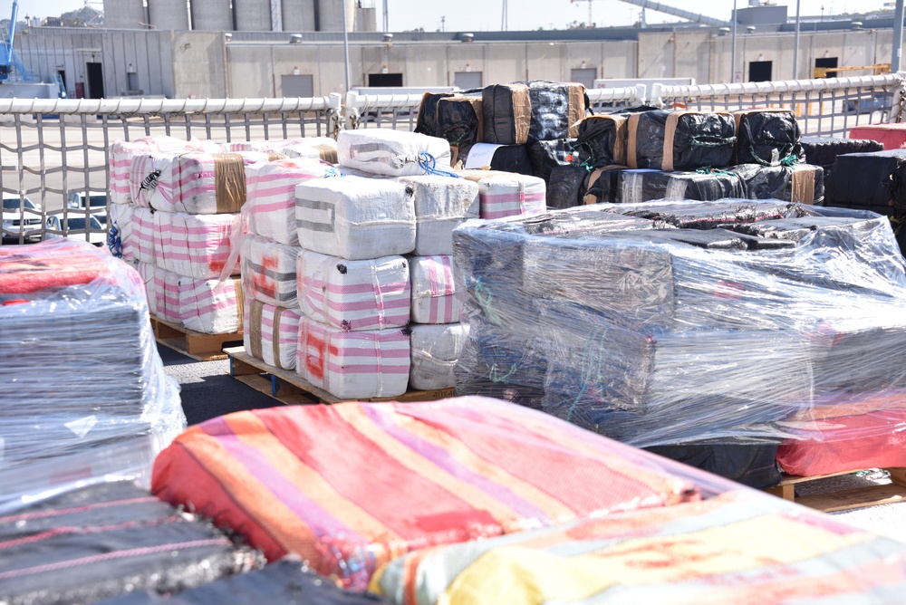 Coast Guard offloads approximately 21,126 pounds of cocaine from Eastern Pacific interdictions in San Diego