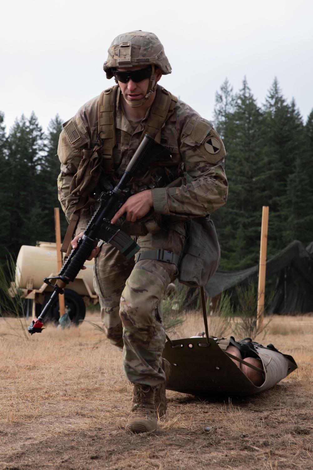 7th Infantry Division Soldiers participate in the Expert Infantry, Soldier, and Medical Badge (E3B)