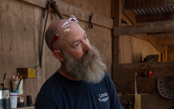 Ronald Reagan Sailors Attend a Blacksmith Class with MWR