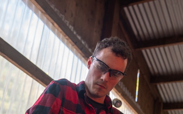 Ronald Reagan Sailors Attend a Blacksmith Class with MWR