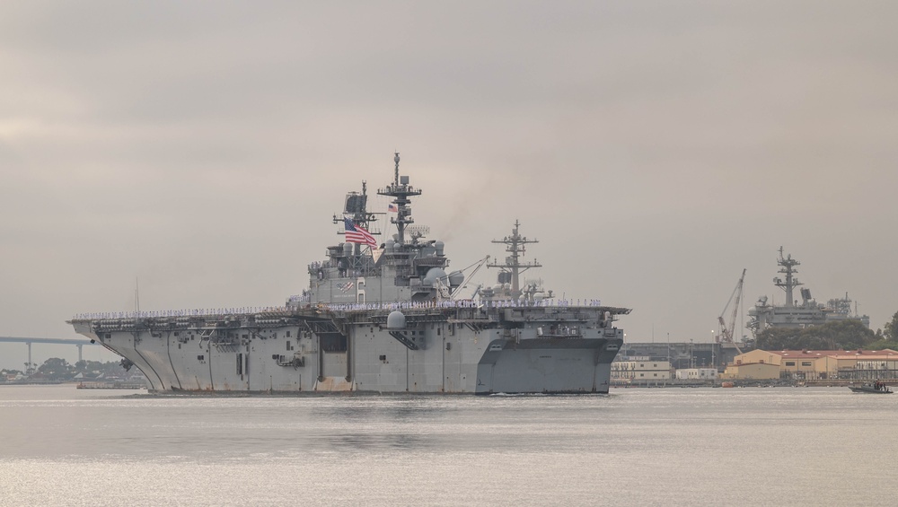 USS America Arrives in San Diego