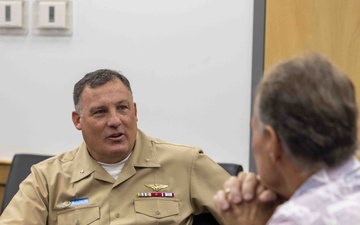 U.S. Rep. Ed Case Meets with Rear Adm. Brad Collins