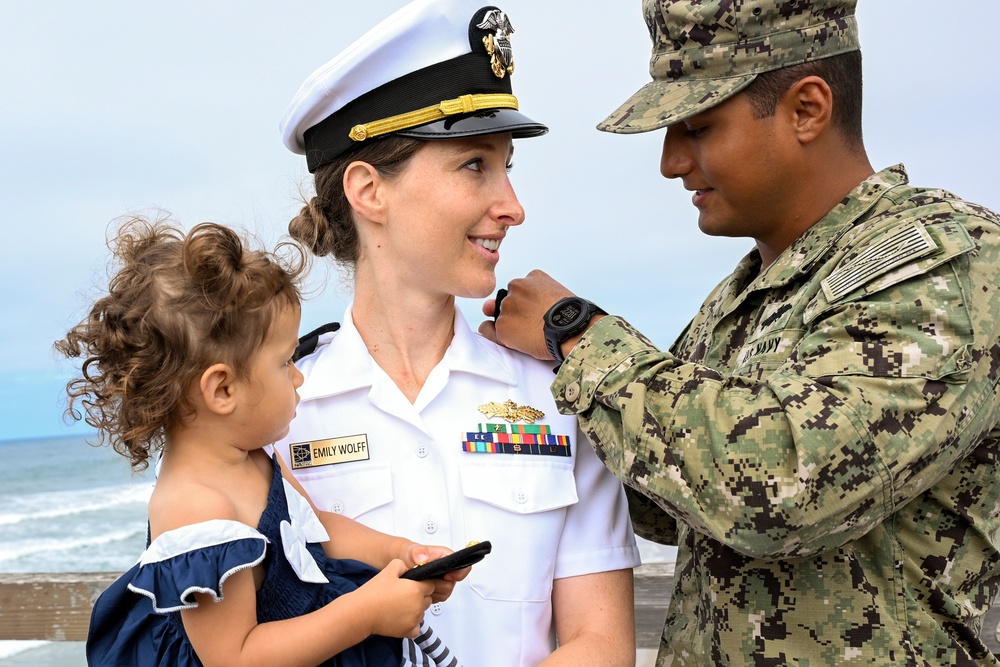 NAVFAC EXWC Officer Promoted to Lieutenant Commander
