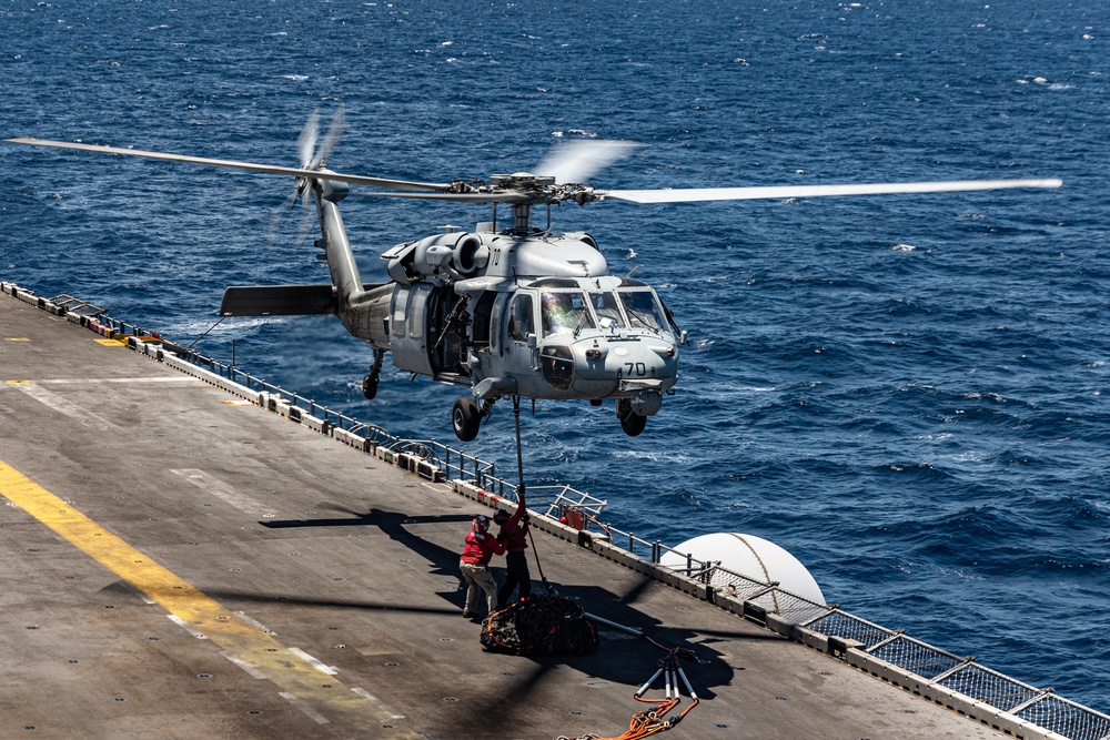 22nd MEU(SOC) | Replenishment at Sea during Deployment