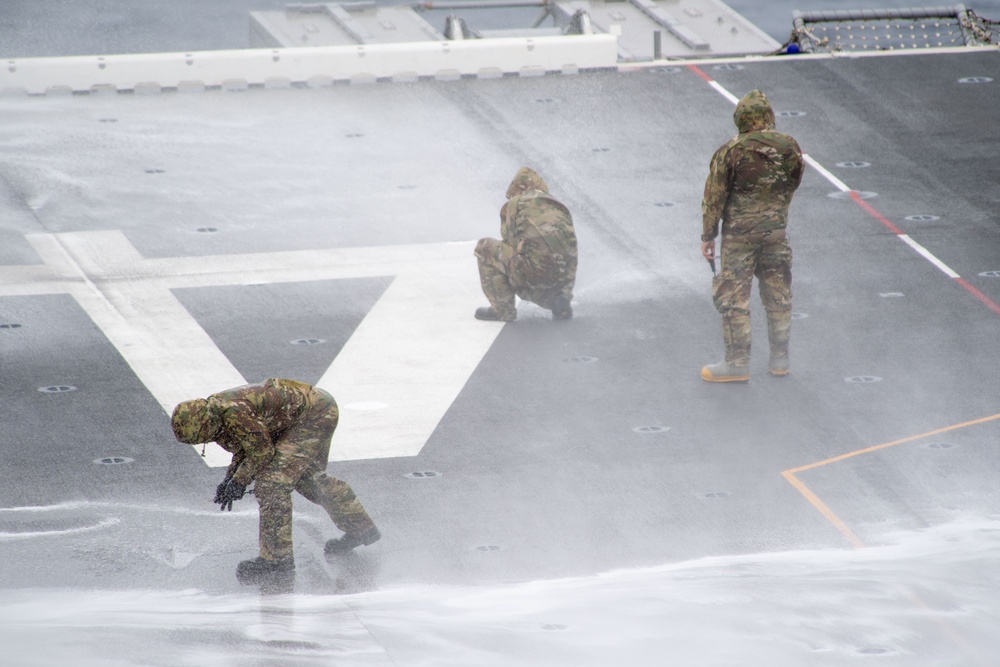 Boxer Conducts AFFF Testing