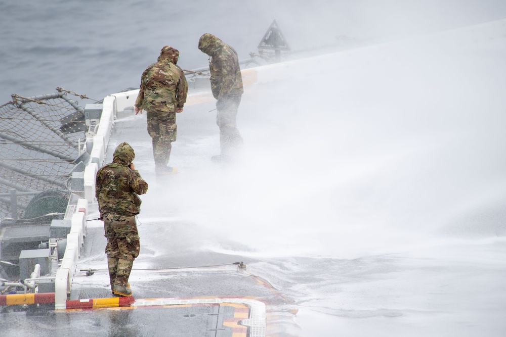 Boxer Conducts AFFF Testing