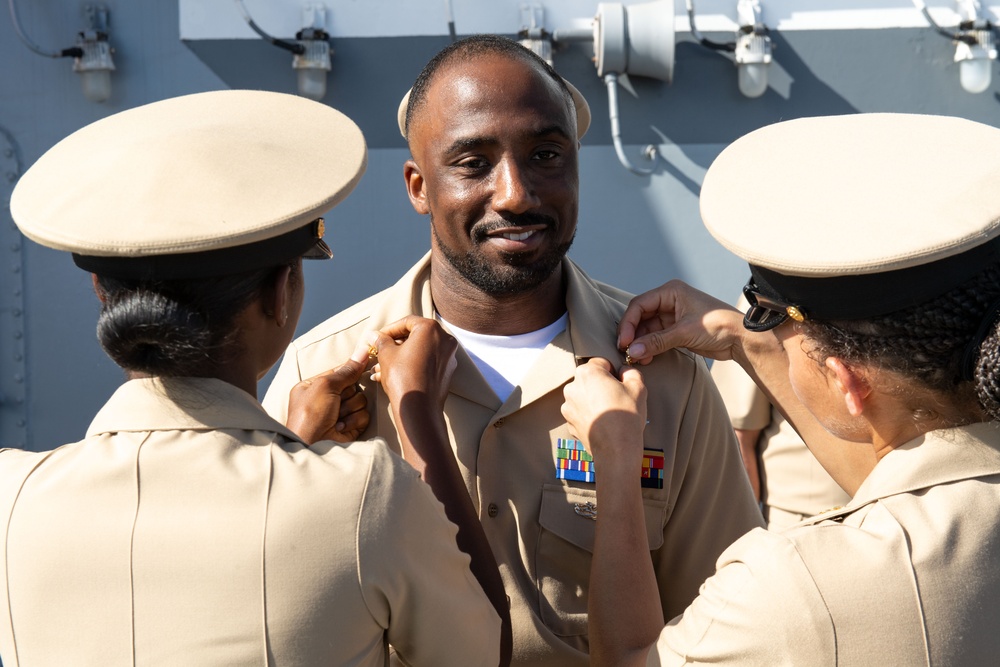 Boxer hosts Chief Pinning Ceremony