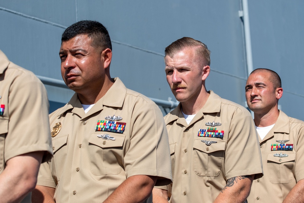 Boxer hosts Chief Pinning Ceremony