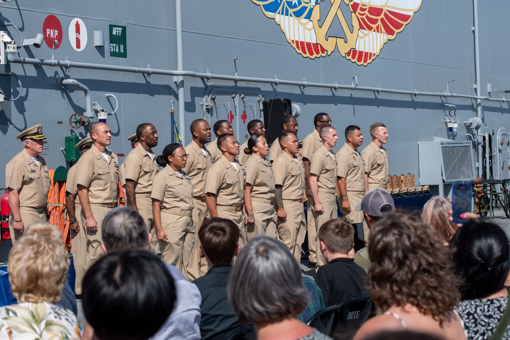 Boxer hosts Chief Pinning Ceremony
