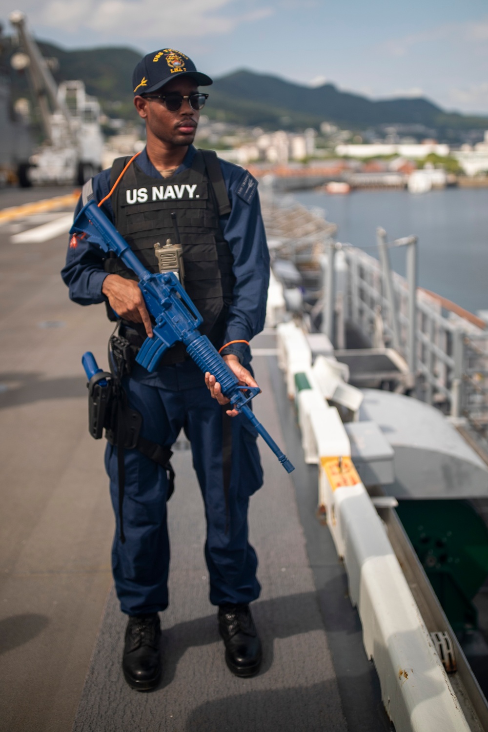 USS Tripoli Performs an Anti-Terrorism Training Team Drill