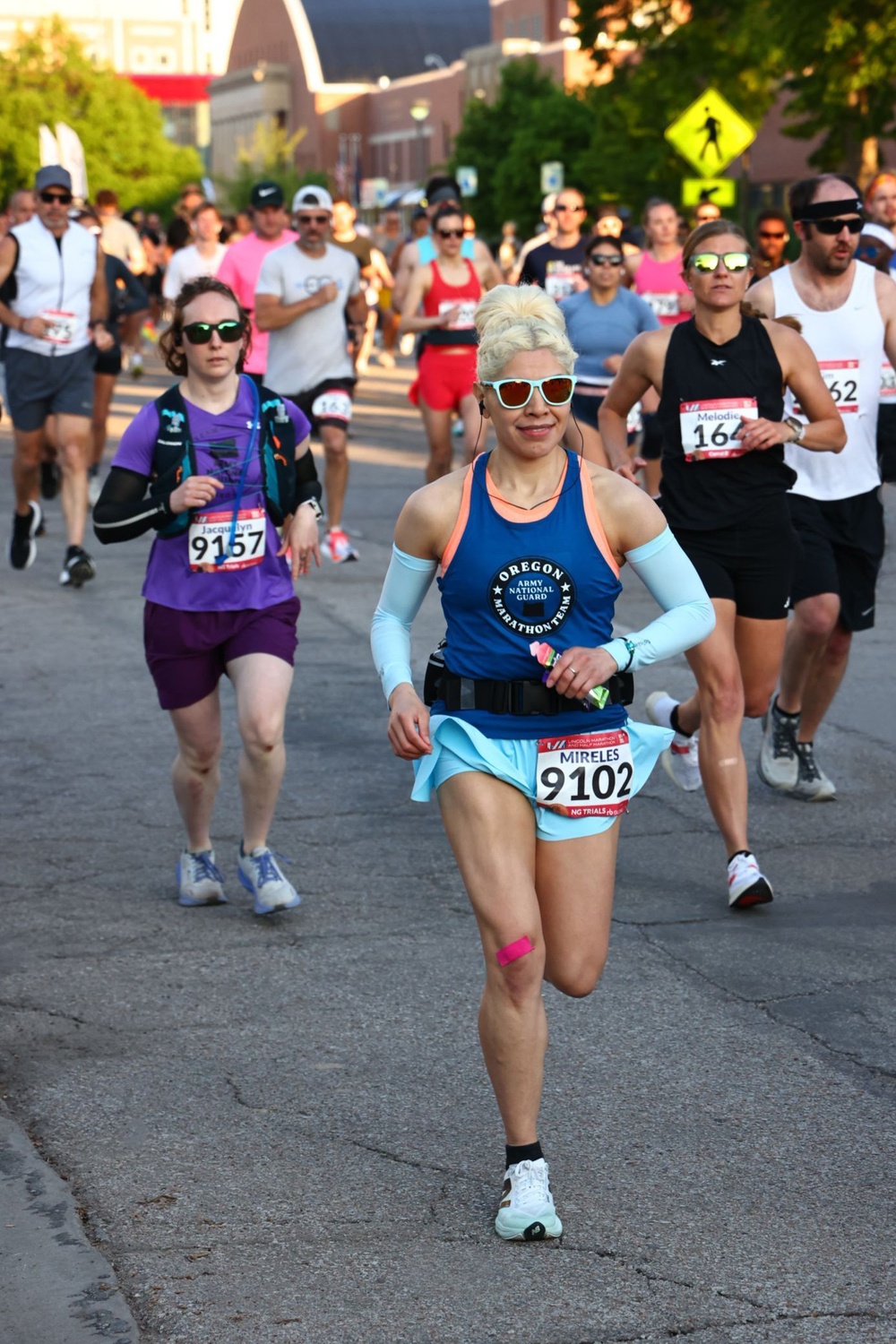 Three Oregon Guardsmen test their endurance at the National Guard Marathon