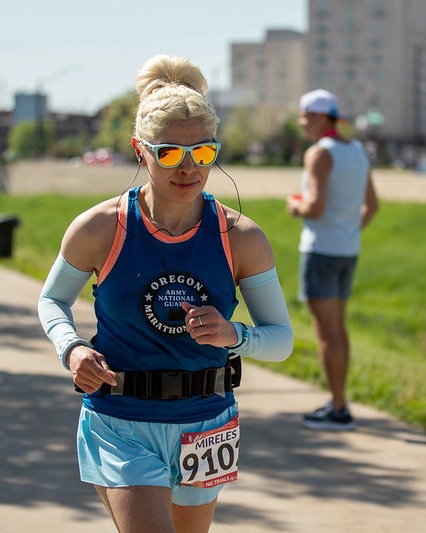 Three Oregon Guardsmen test their endurance at the National Guard Marathon