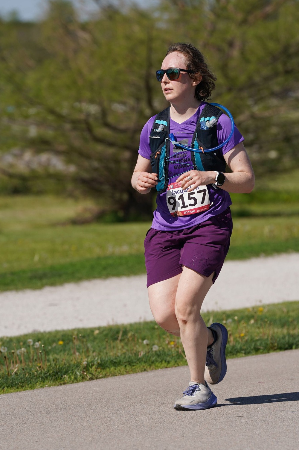 Three Oregon Guardsmen test their endurance at the National Guard Marathon