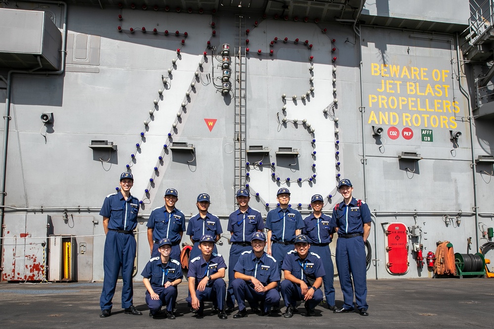 George Washington Hosts Members of the Japan Coast Guard