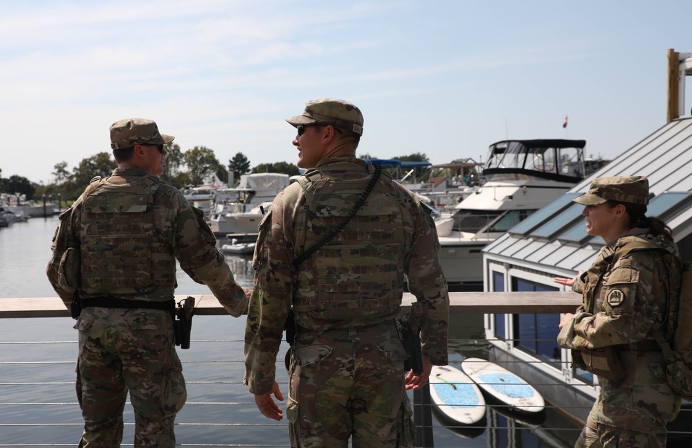 Taskforce Magnolia patrolling Navy Yard