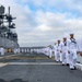 USS America (LHA 6) Man the Rails in Transit to San Diego