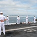 USS America (LHA 6) Man the Rails in Transit to San Diego
