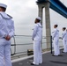 USS America (LHA 6) Man the Rails in Transit to San Diego
