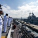 USS America (LHA 6) Man the Rails in Transit to San Diego