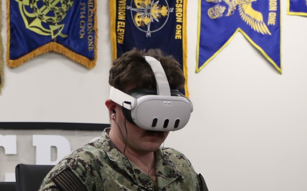 LCSRON 1 Sailors conduct VR suicide prevention and SAPR training