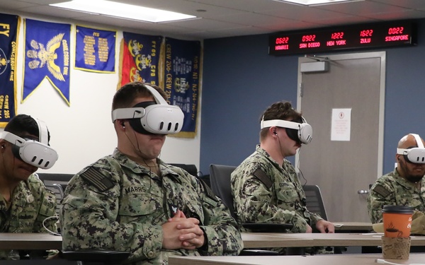 LCSRON 1 Sailors conduct VR suicide prevention and SAPR training