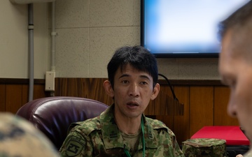 U.S. Marines, Japan Self-Defense Force discuss enemy prisoner of war handling during Resolute Dragon 25