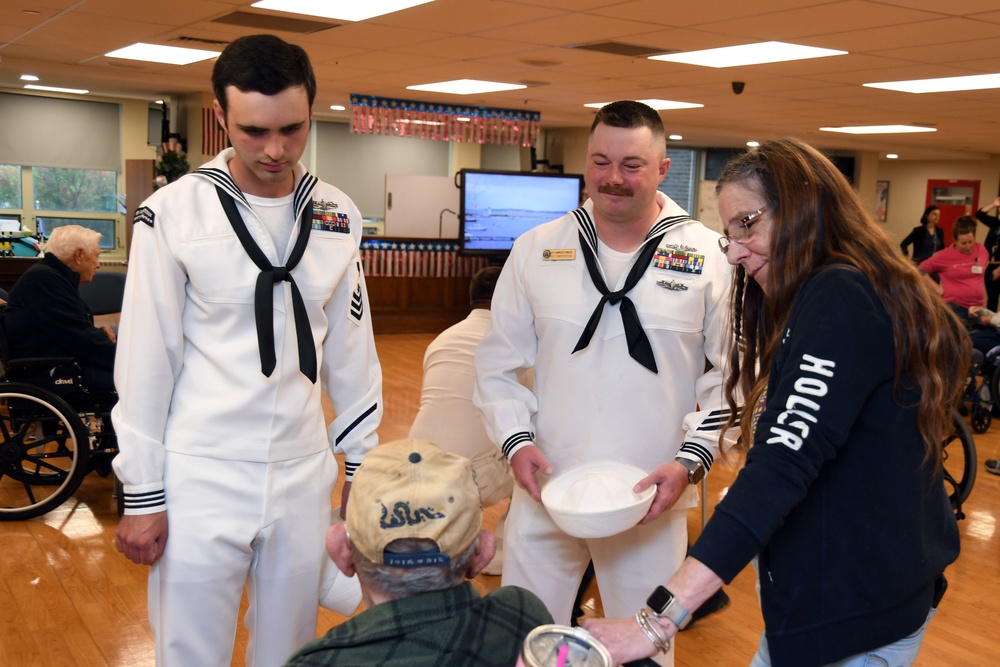 Sailors Visit Veterans During Navy Week