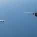 F-15EX Eagle II and F-16D Fighting Falcon fly over the Gulf of America