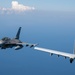 2-ship formation of U.S. Air Force aircraft fly over the Gulf of America