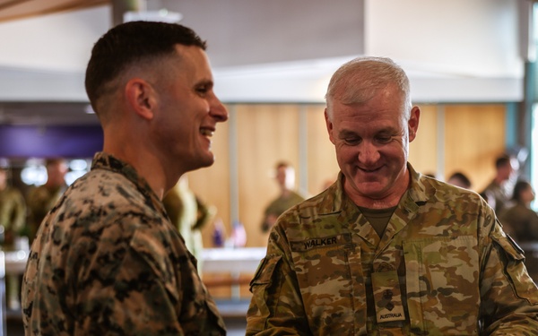 MRF-D 25.3: U.S. Marines, Australian Army Soldiers, take part in farewell event