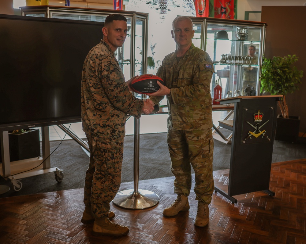 MRF-D 25.3: U.S. Marines, Australian Army Soldiers, take part in farewell event