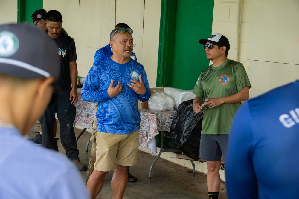 Village beautification with the Mayor of Dededo