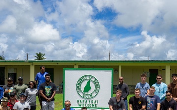 Village beautification with the Mayor of Dededo