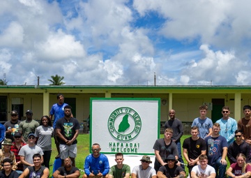 Village beautification with the Mayor of Dededo