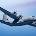 EC-130J Commando Solo flies over the Gulf of America