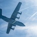 EC-130J Commando Solo flies over the Gulf of America