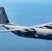 EC-130J Commando Solo flies over the Gulf of America