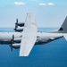 EC-130J Commando Solo flies over the Gulf of America