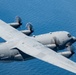 EC-130J Commando Solo flies over the Gulf of America