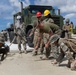 1st Marine Aircraft Wing leadership tour aircraft damage repair site during Resolute Dragon 25
