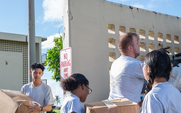 Team Andersen Airmen, leadership participate in dorm cleanup party