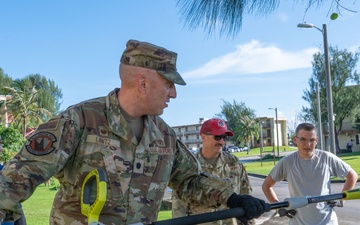 Team Andersen Airmen, leadership participate in dorm cleanup party