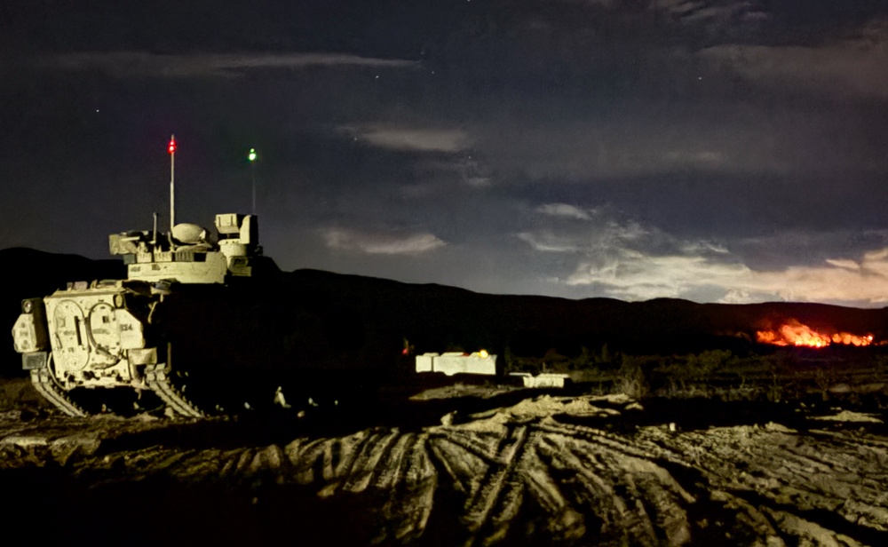 1st ABCT, 1st Infantry Division M2A3 Bradley Table VI Night Gunnery