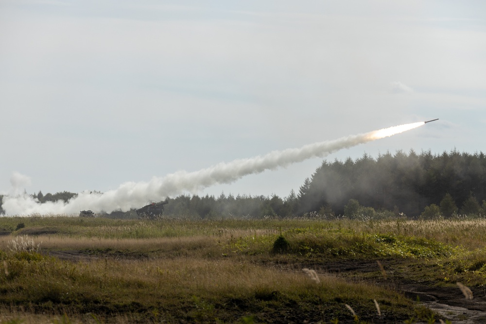 U.S. Marines, Japan Ground Self-Defense Force train with artillery rocket systems during Resolute Dragon 25